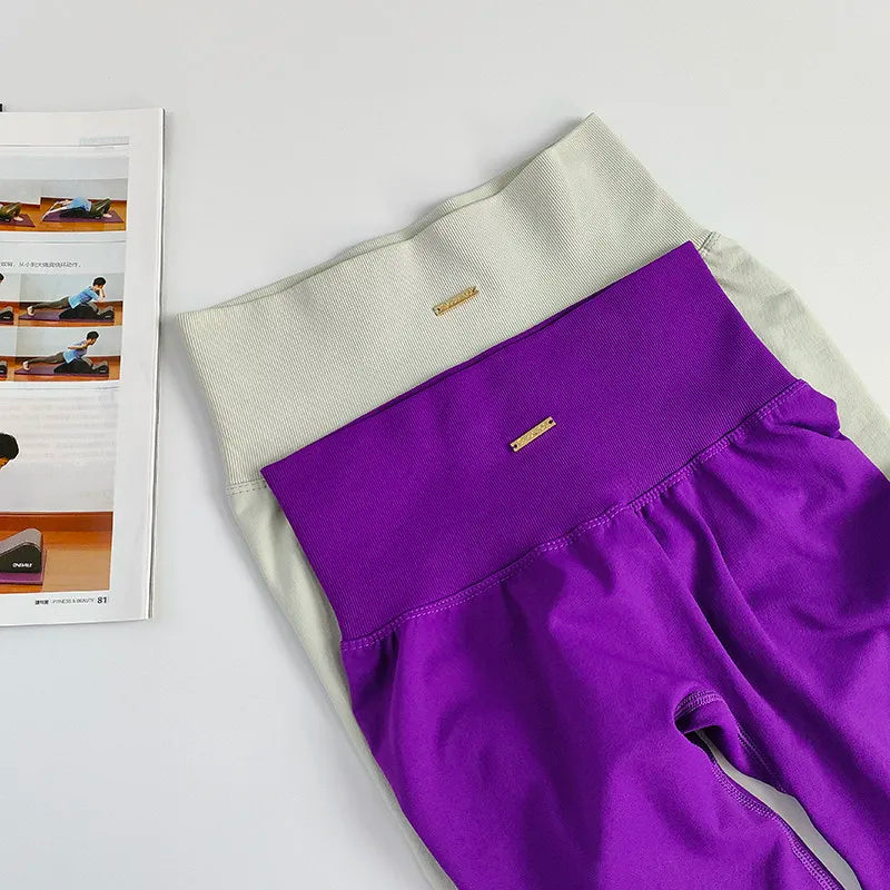 Conjunto deportivo: sujetador y mallas sin costuras
