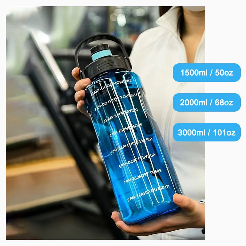 Botella de agua deportiva de gran capacidad