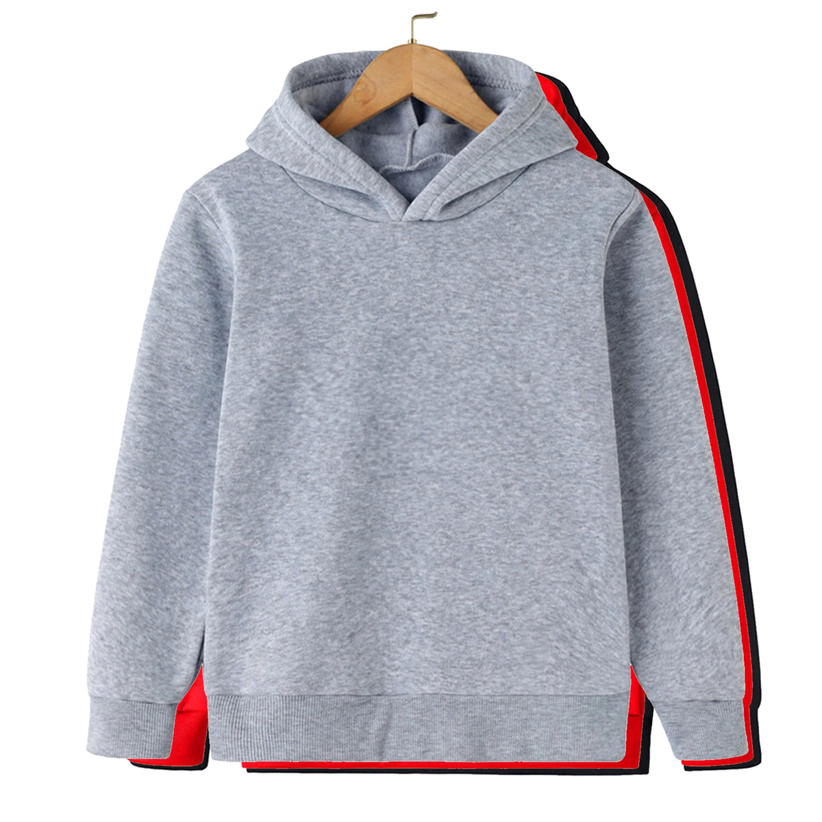 Sudadera infantil con capucha lisa