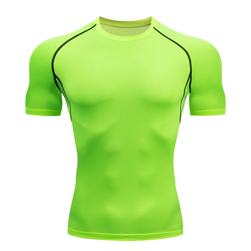 Camiseta de entrenamiento transpirable de manga corta para hombre