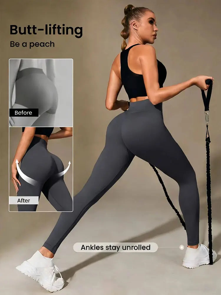 Leggings finos transpirables de cintura alta para mujer