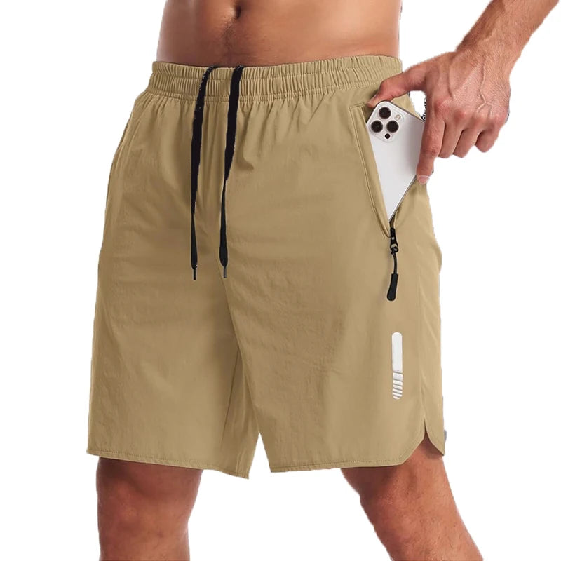 Pantalón corto deportivo elástico para hombre