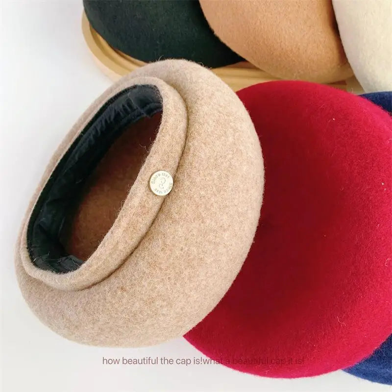 Boina de fieltro estilo francés