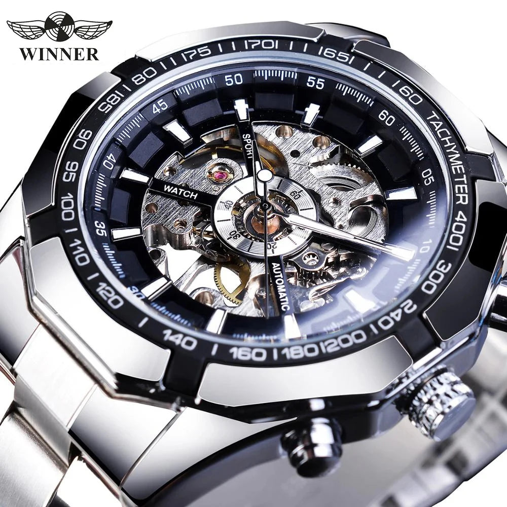 Reloj mecánico WINNER esqueleto clásico