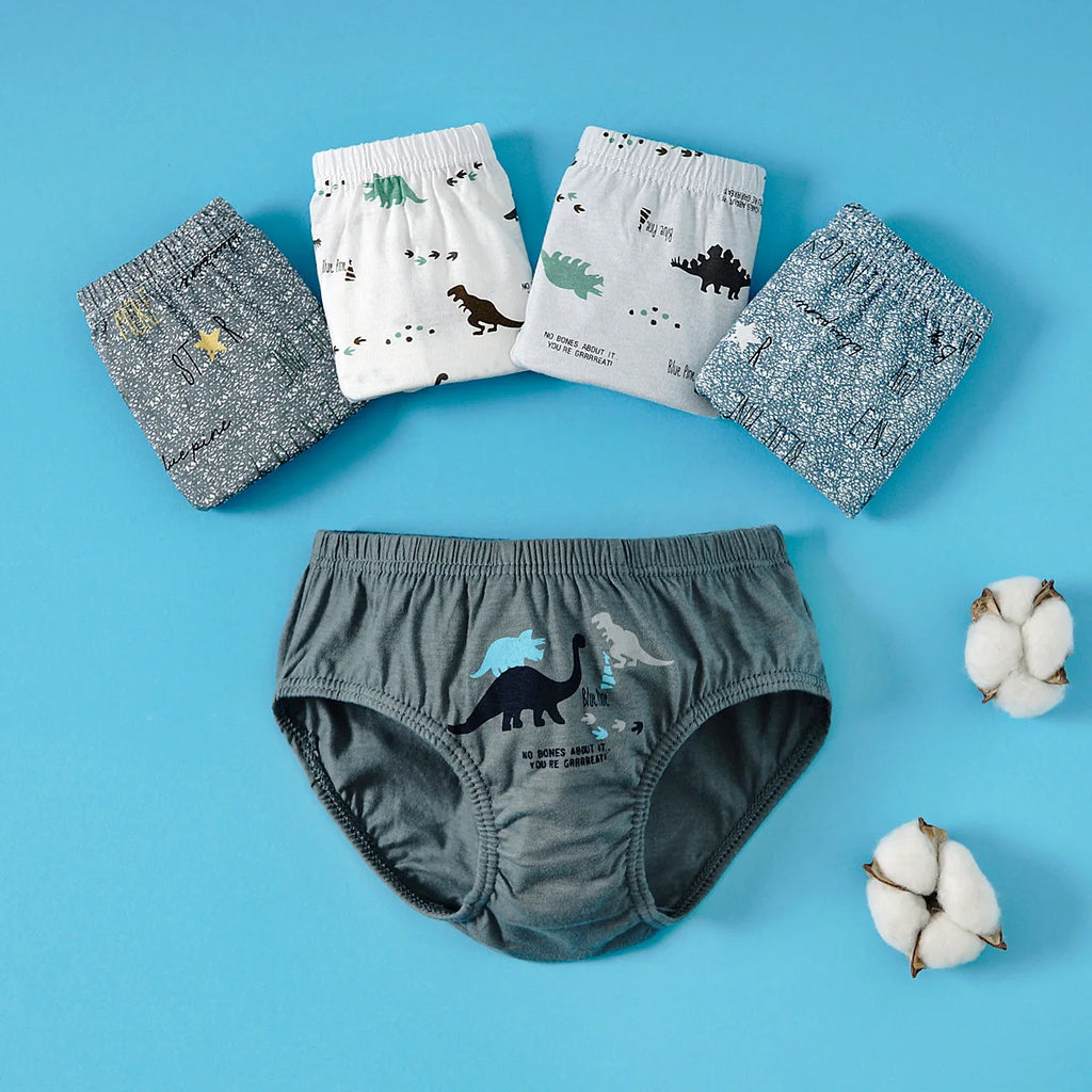 Pack de 5 calzoncillos infantiles de dinosaurios