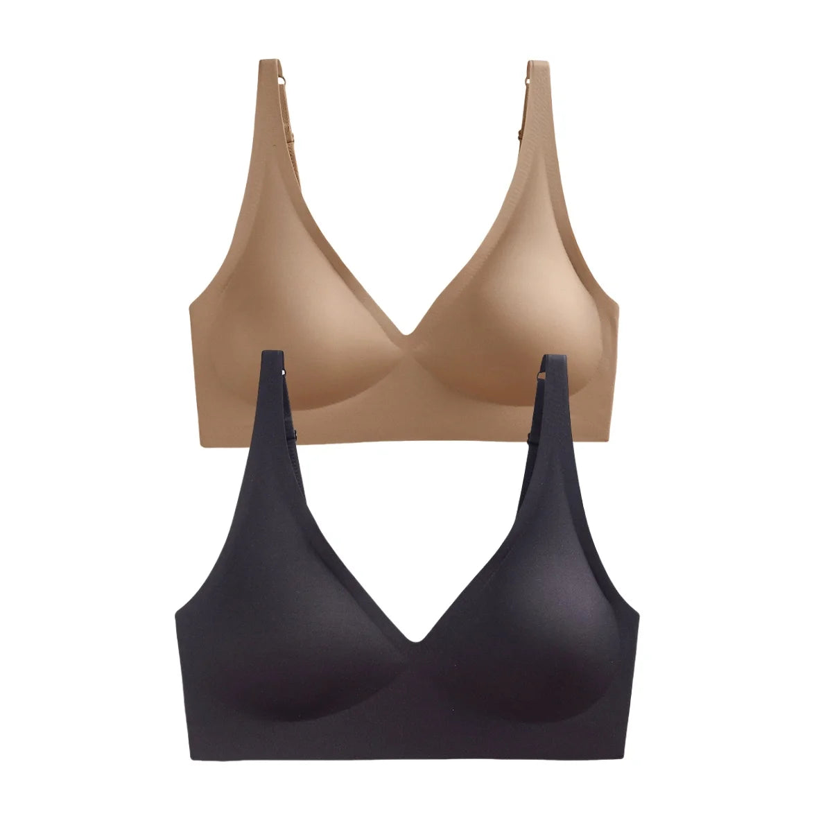 Pack de 2 sujetadores sin costuras con relleno