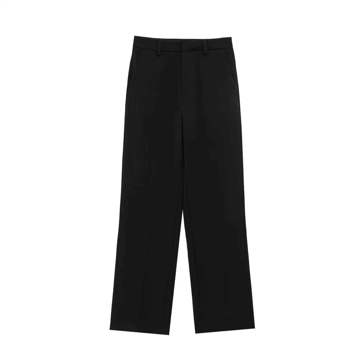 Conjunto de chaqueta corta con cremallera y pantalón