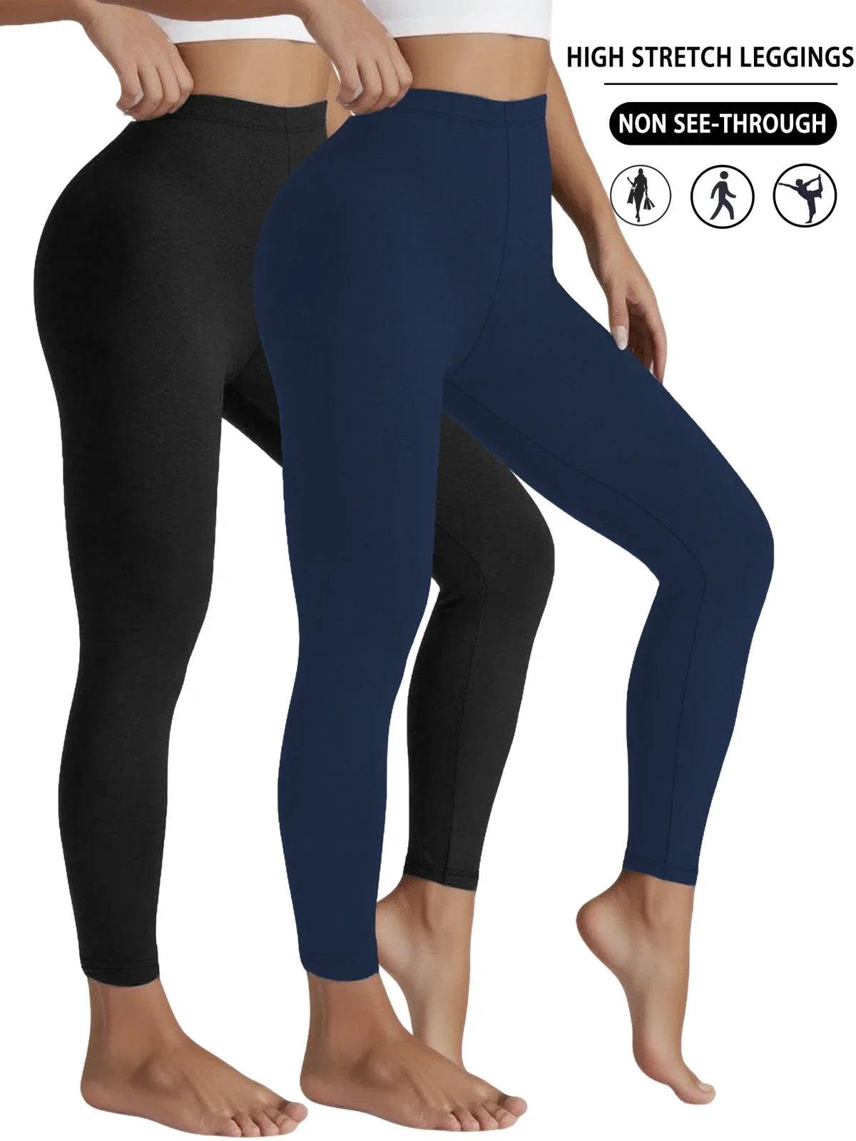 Pack de 2 leggings súper suaves para mujer