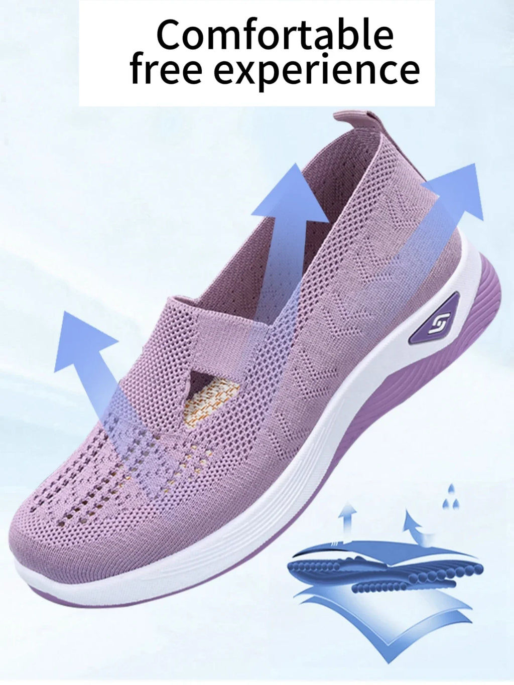 Zapatillas de lona transpirables para mujer