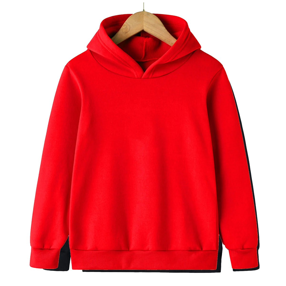 Sudadera infantil con capucha lisa