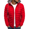 Chaqueta acolchada con capucha para hombre