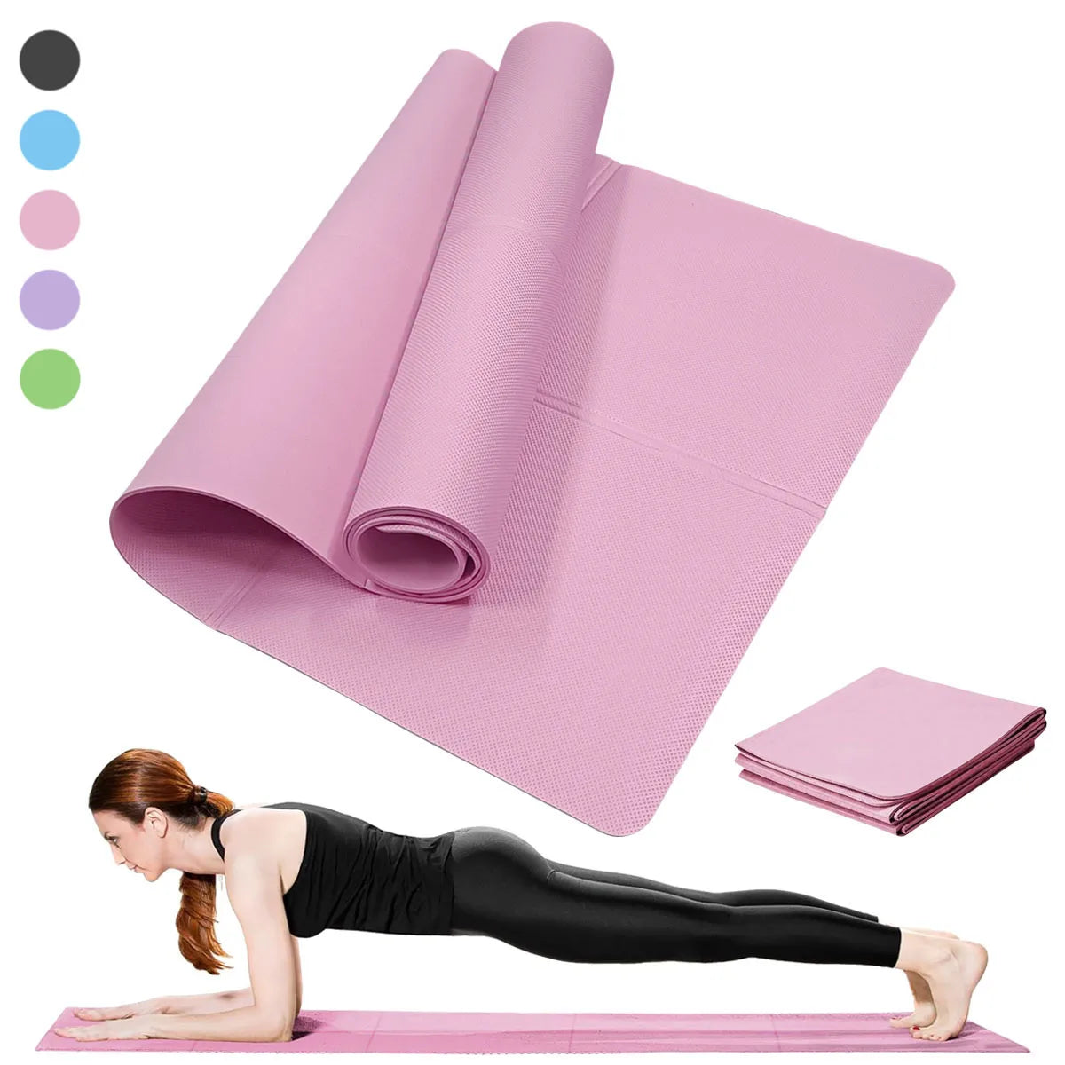 Esterilla de yoga y fitness antideslizante