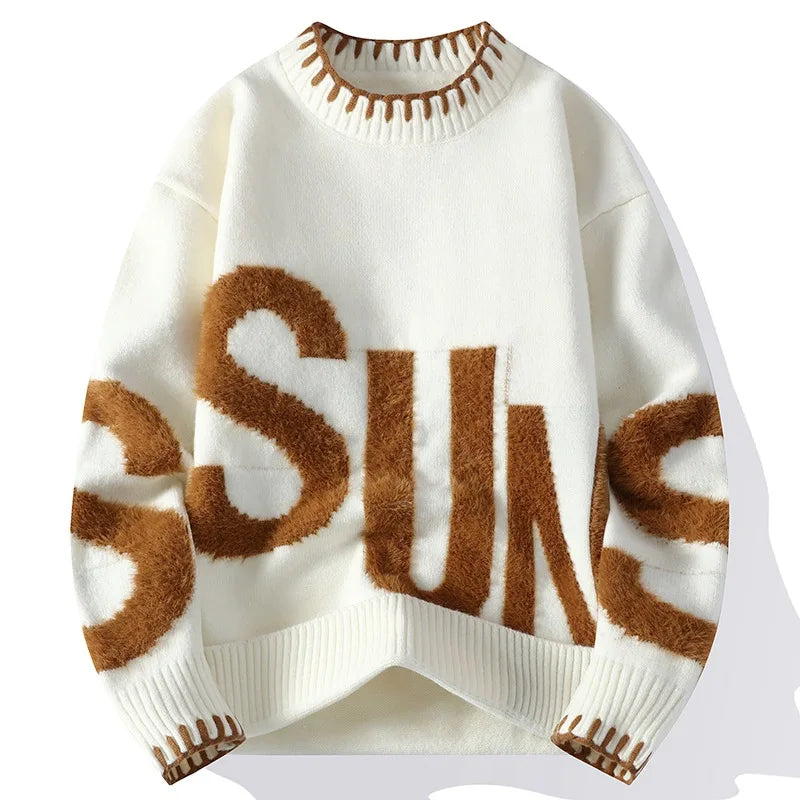 Jersey de punto de cuello redondo para hombre