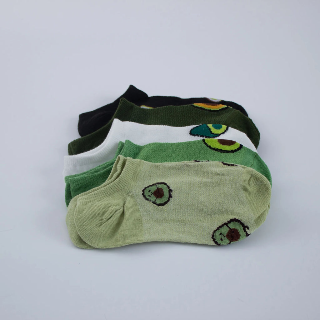 Pack de 5 pares de calcetines tobilleros estampados