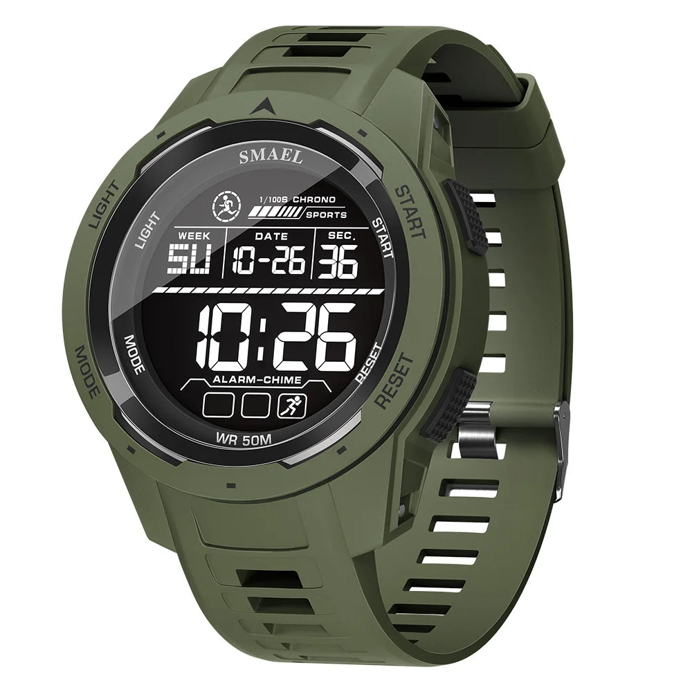Reloj deportivo militar SMAEL con correa de camuflaje