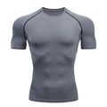 Camiseta de entrenamiento transpirable de manga corta para hombre