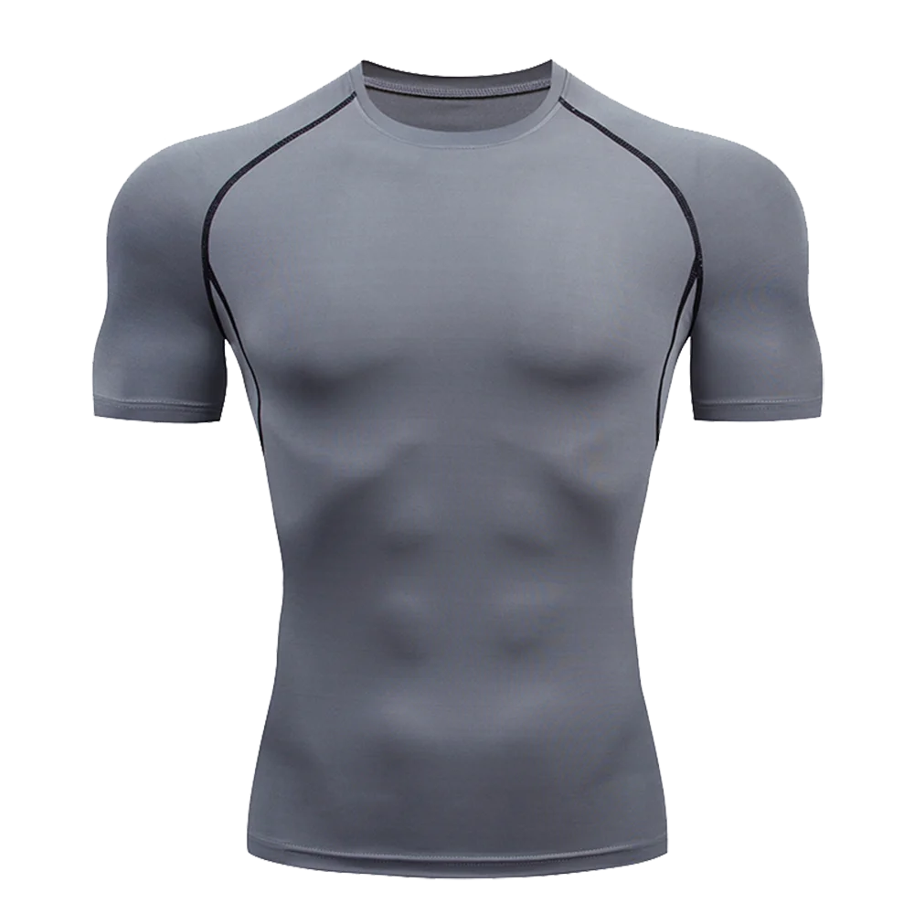 Camiseta de entrenamiento transpirable de manga corta para hombre