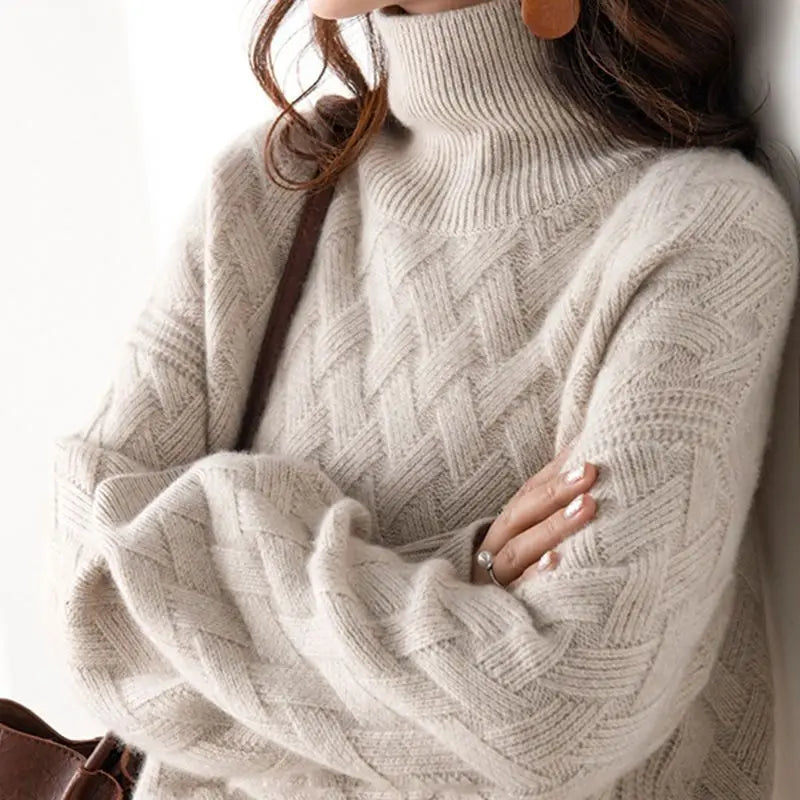 Jersey grueso oversize para mujer