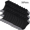 Pack de calcetines tobilleros bicolor para hombre (10, 20 o 30 pares)