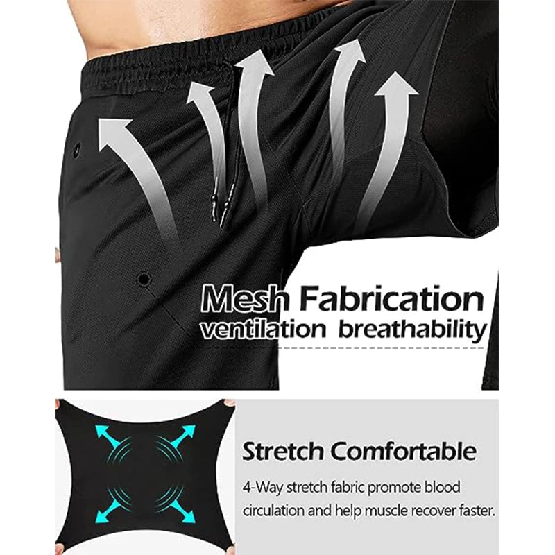 Pantalón de chándal 2 en 1 para hombre