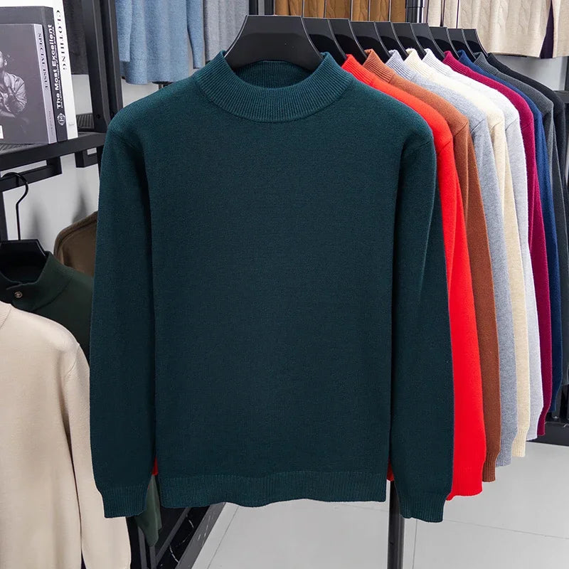 Jersey de medio cuello alto para hombre