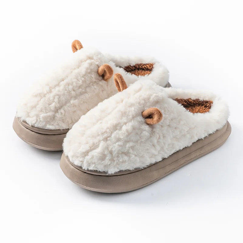 Zapatillas de casa mullidas con forro polar