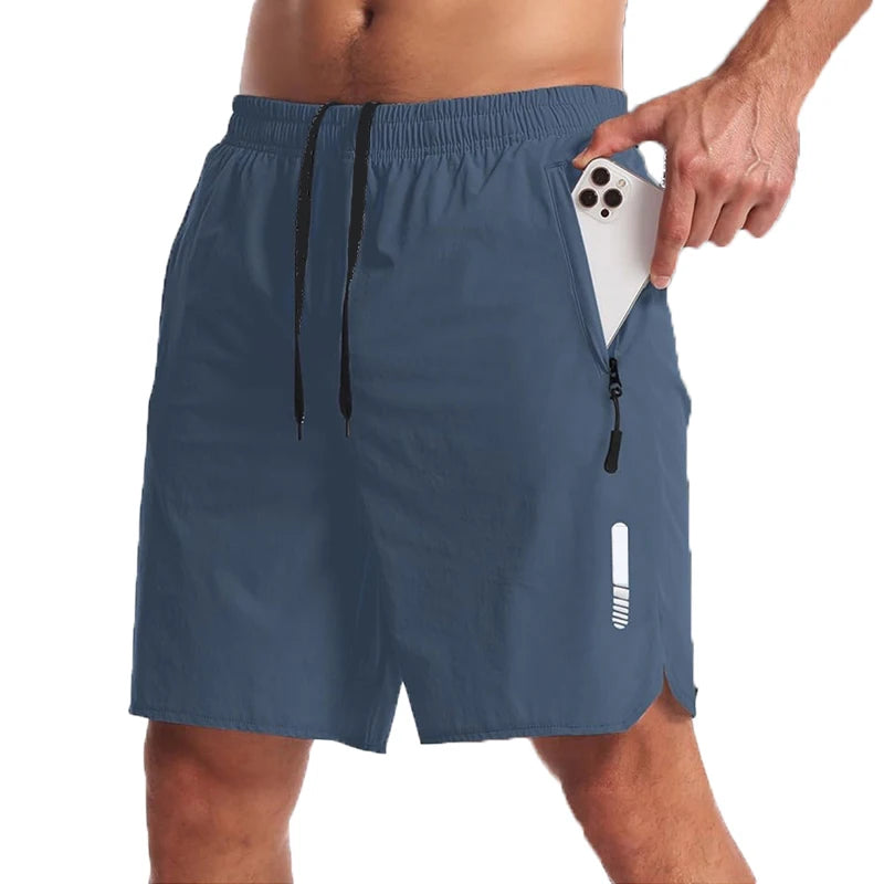 Pantalón corto deportivo elástico para hombre