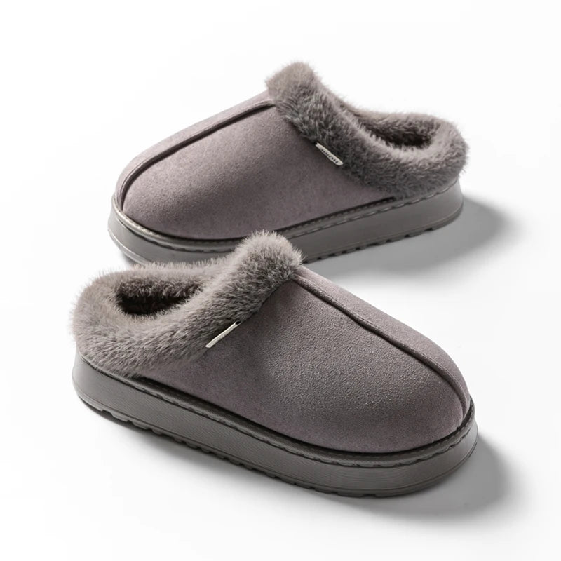 Zapatillas de casa con suela gruesa para mujer