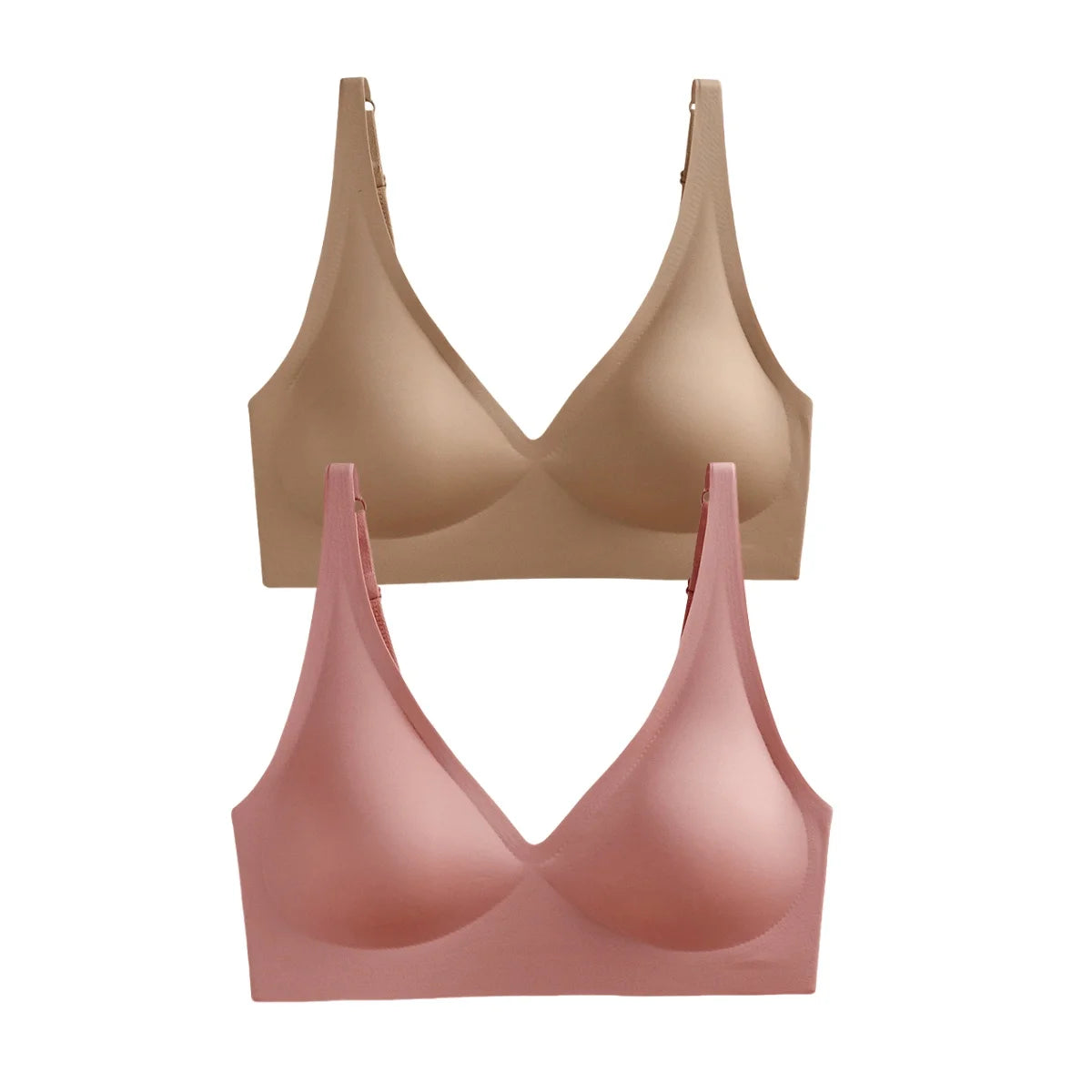 Pack de 2 sujetadores sin costuras con relleno