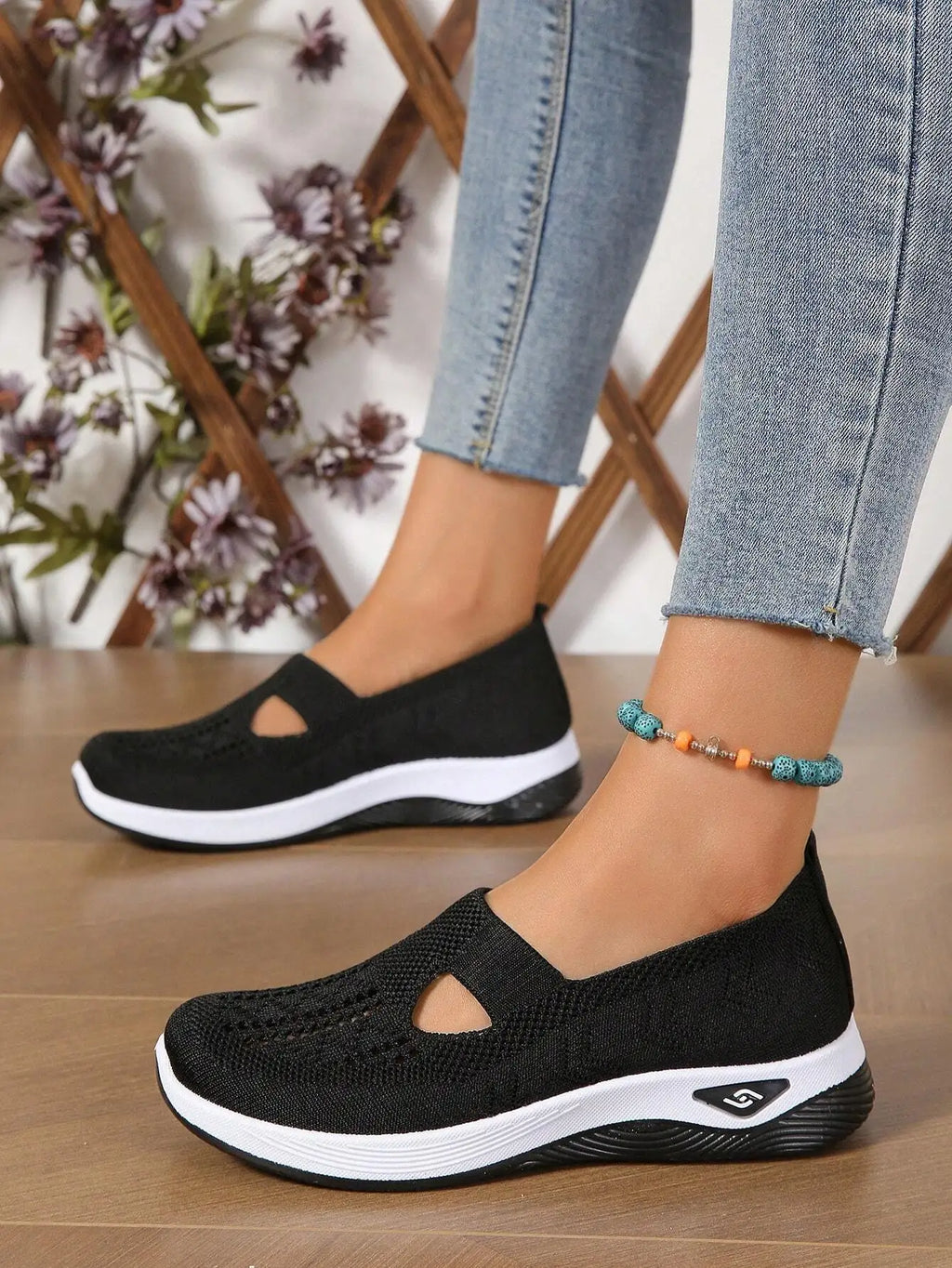 Zapatillas de lona transpirables para mujer
