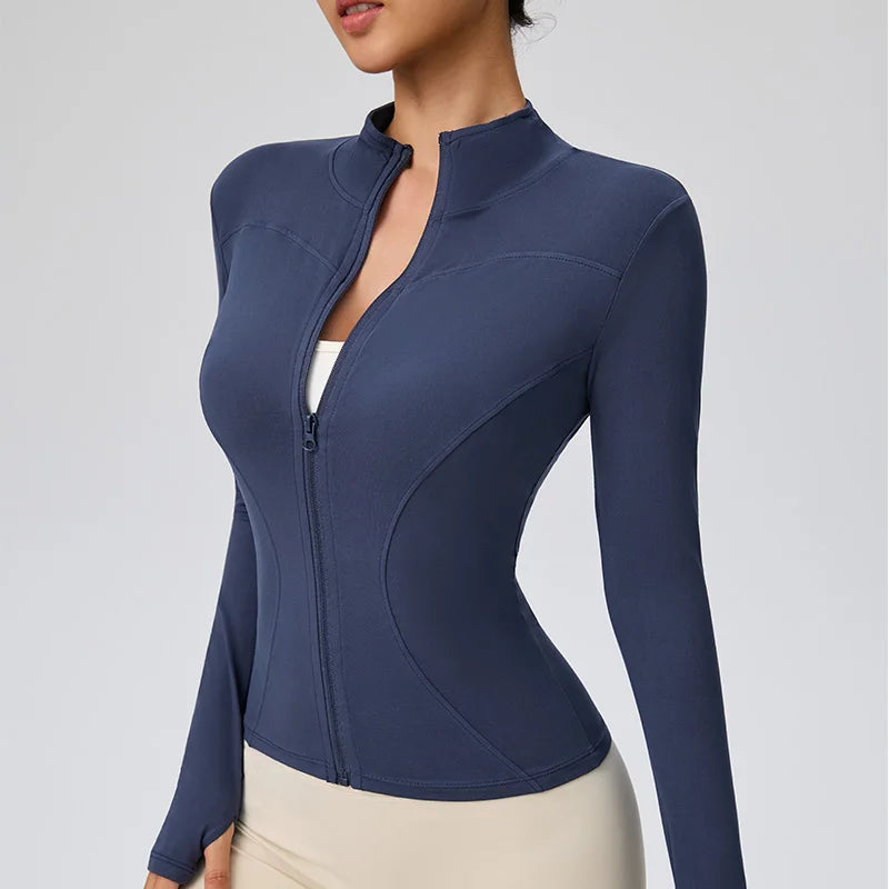 Chaqueta deportiva de secado rápido para pilates