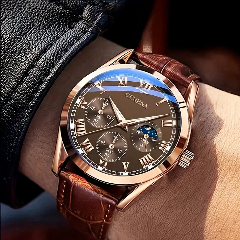 Reloj de cuarzo clásico para hombre