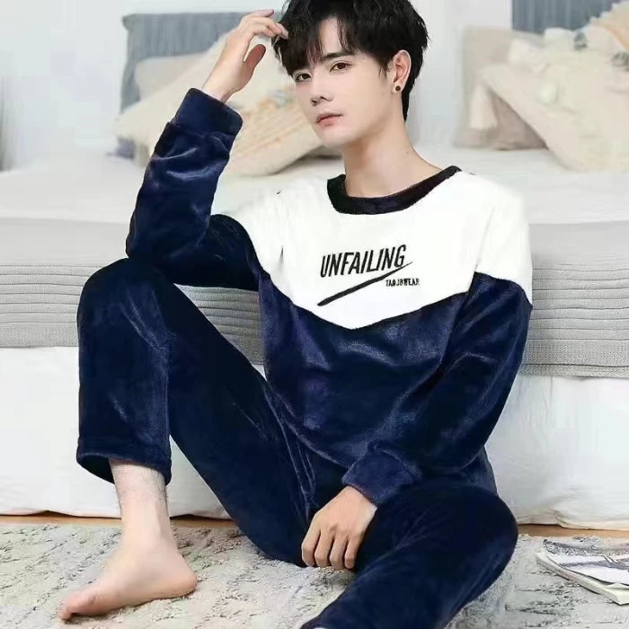 Pijama térmico de forro polar para hombre