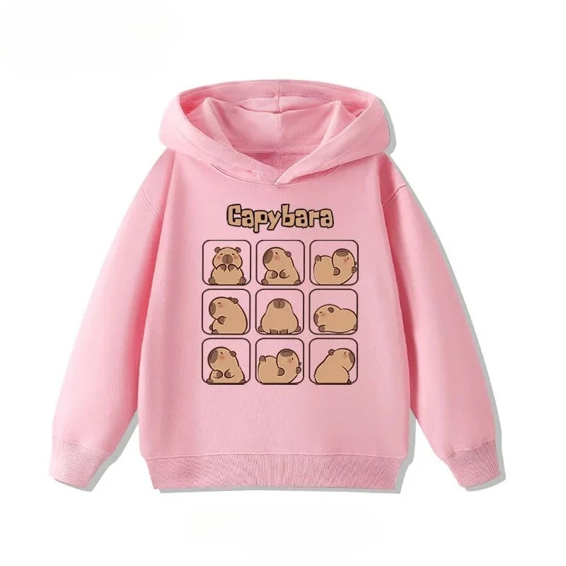 Sudadera infantil con capucha de capibara