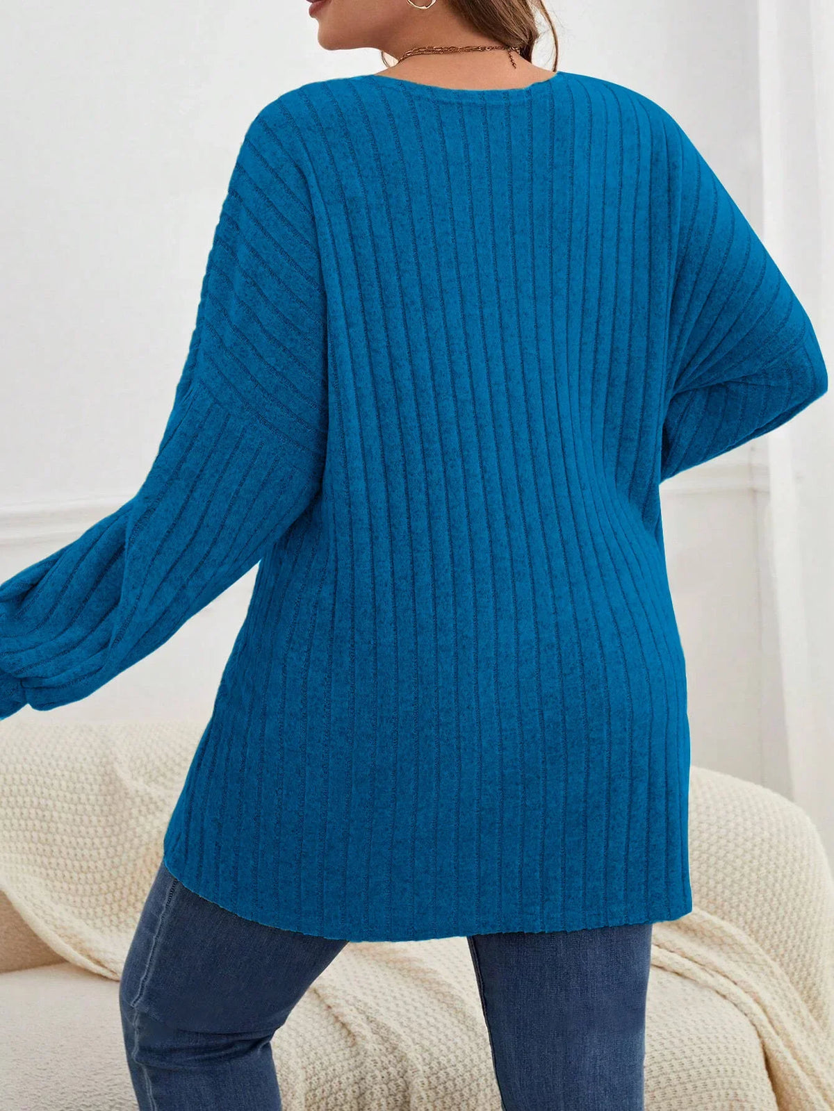 Cárdigan holgado de punto para mujer (1XL a 5XL)
