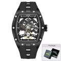 Reloj automático MEGIR esqueleto tonneau