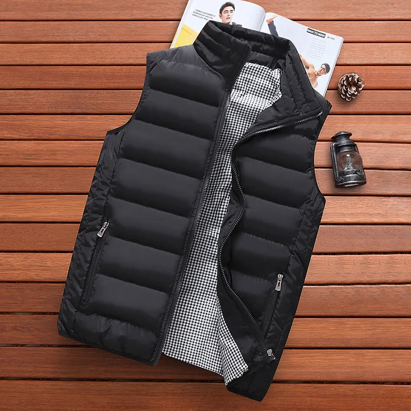 Chaleco cortavientos acolchado para hombre