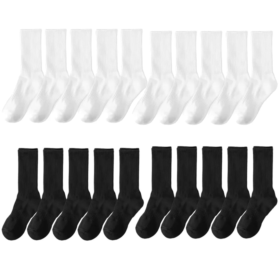 Pack de calcetines altos de algodón para hombre (10 o 20 pares)