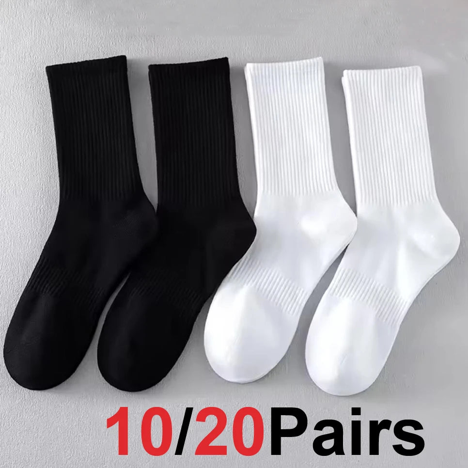 Pack de calcetines altos de algodón para hombre (10 o 20 pares)