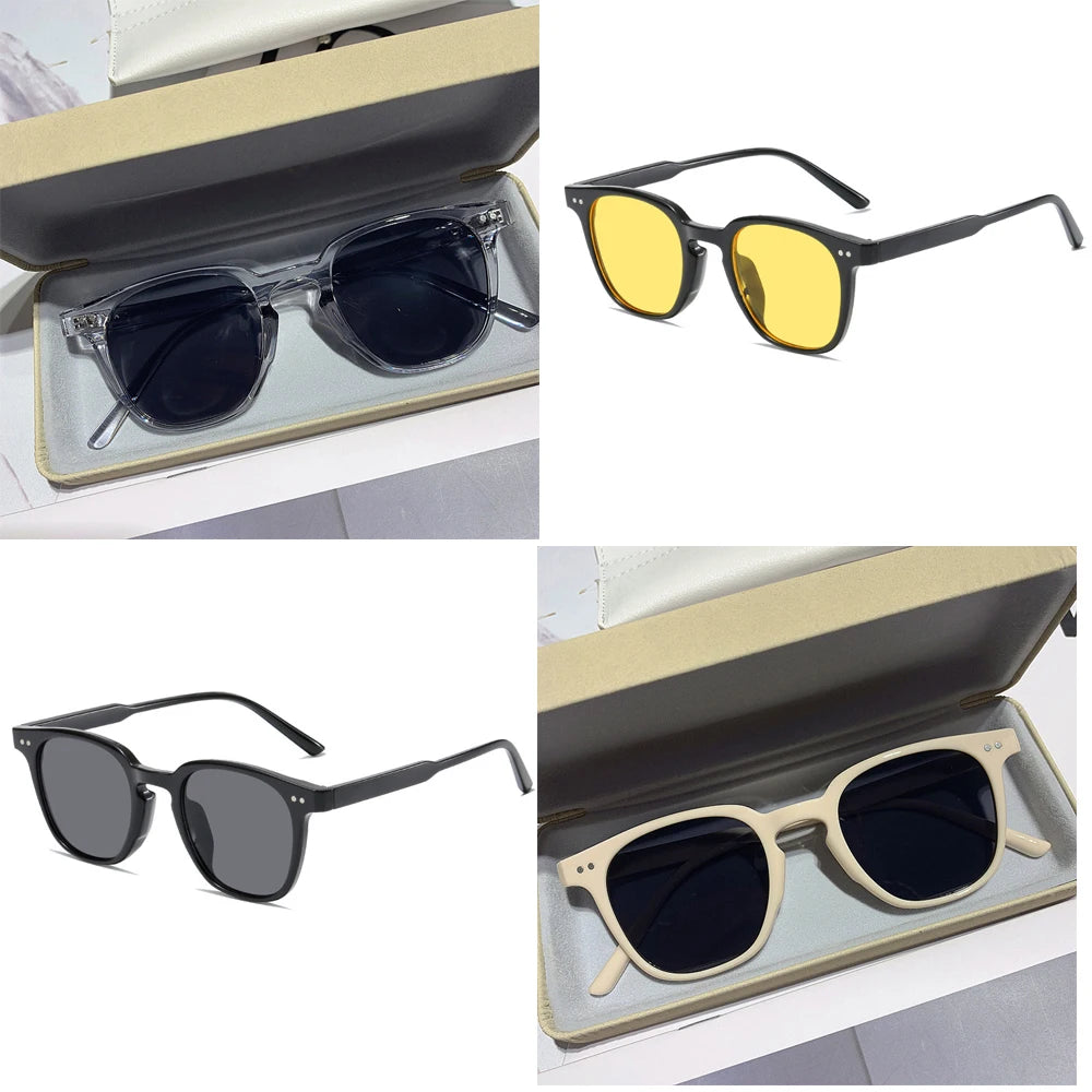 Gafas de sol cuadradas vintage unisex