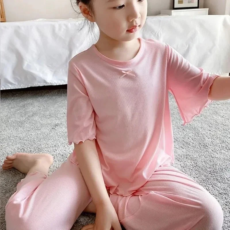 Conjunto de verano para niña camiseta y short