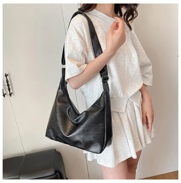 Bolso tote vintage de piel sintética