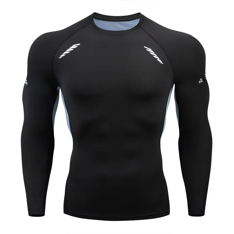 Camiseta de compresión deportiva para hombre