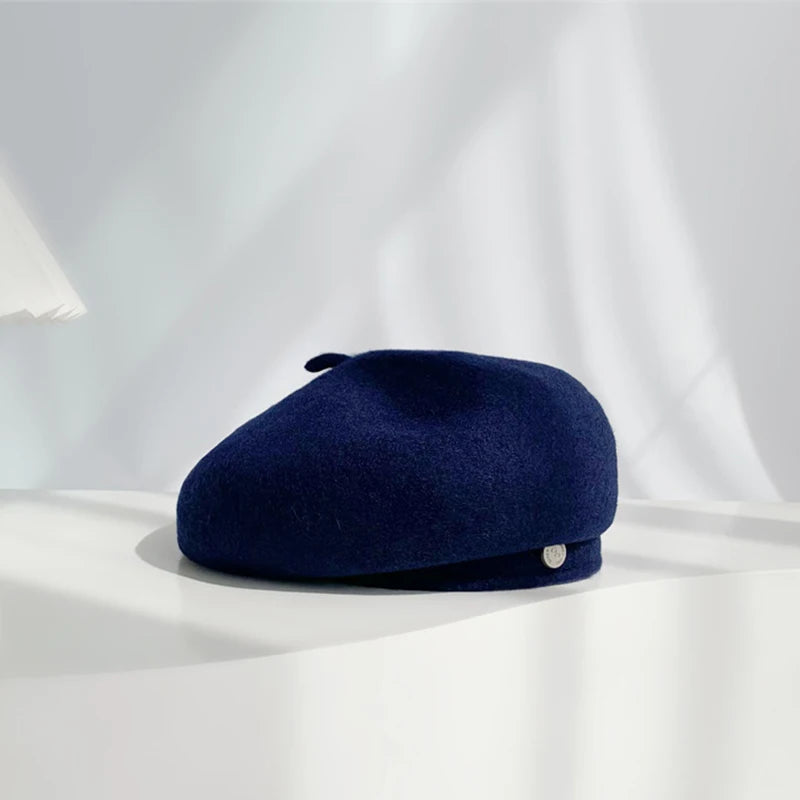 Boina de fieltro estilo francés