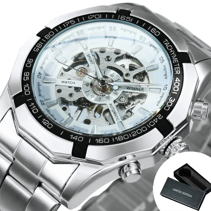 Reloj mecánico WINNER esqueleto clásico