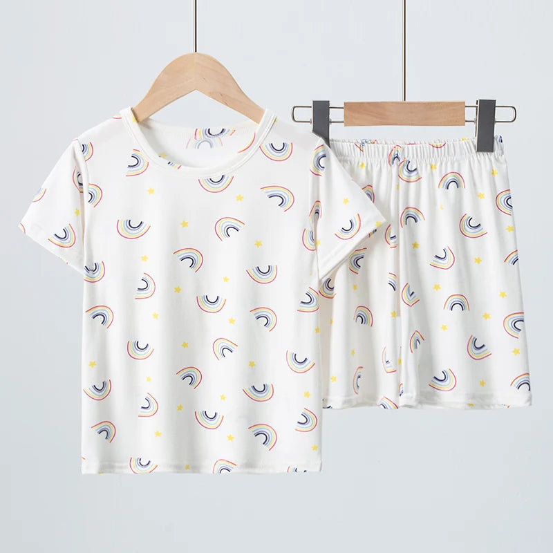 Conjunto infantil de verano camiseta y short (2 piezas)
