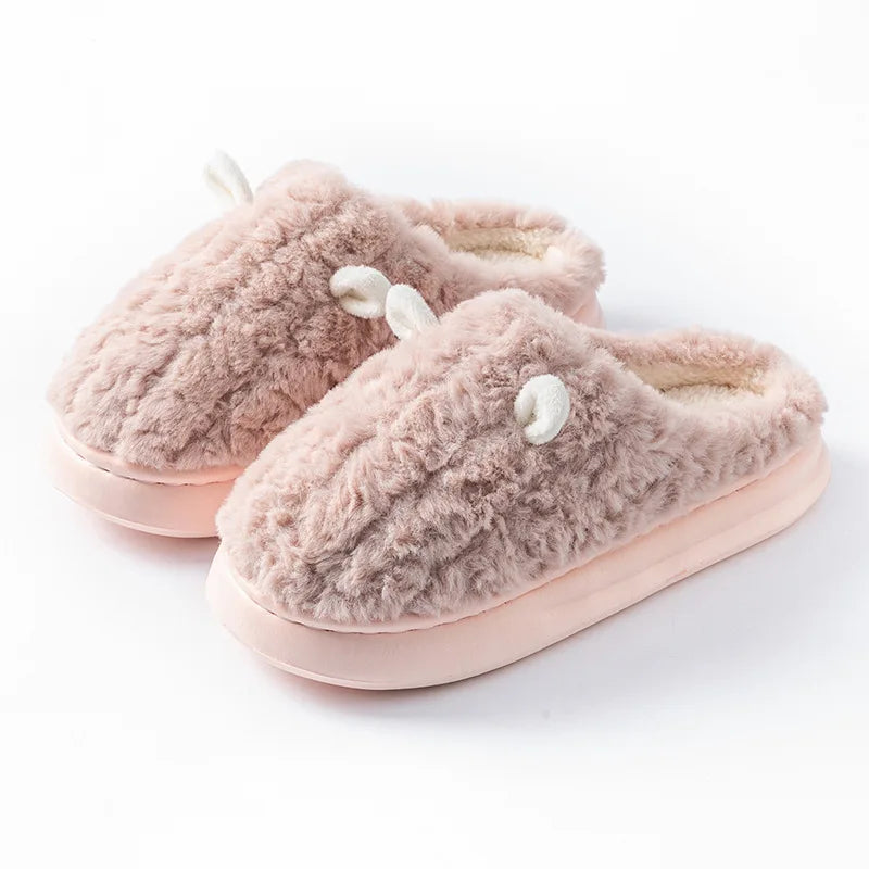 Zapatillas de casa mullidas con forro polar