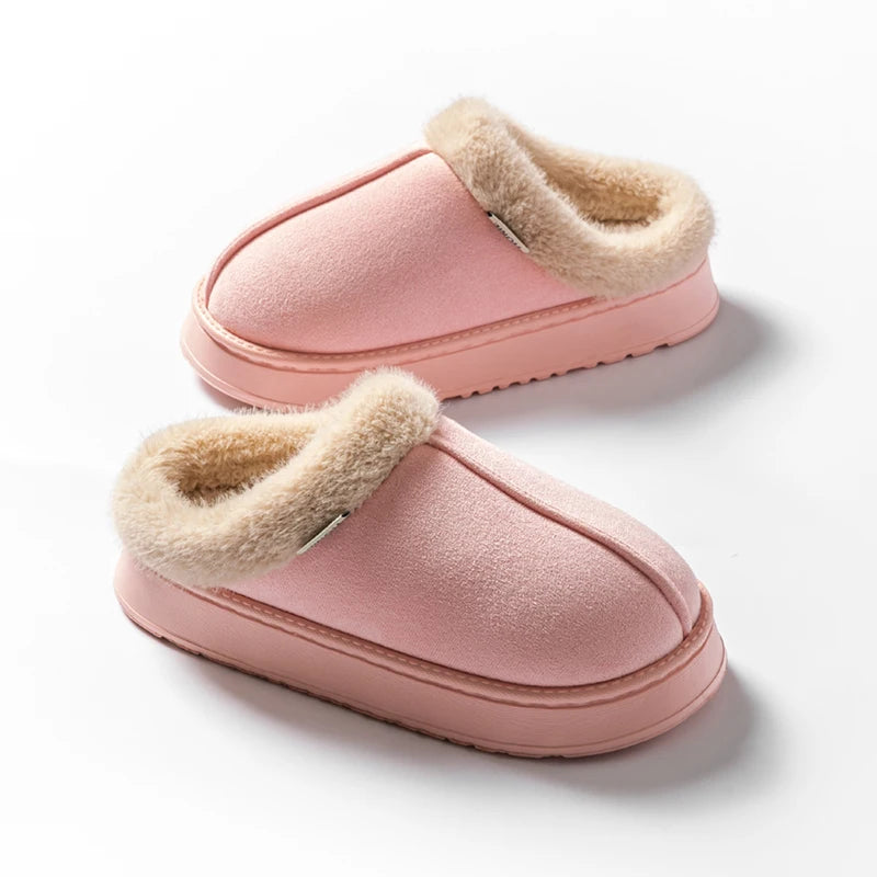Zapatillas de casa con suela gruesa para mujer