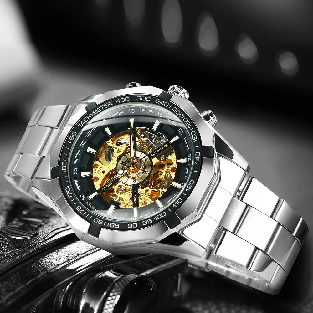 Reloj mecánico WINNER esqueleto clásico