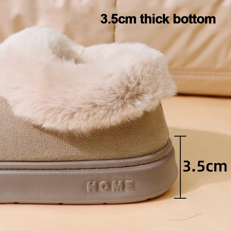 Botas de nieve con forro de pelo para mujer